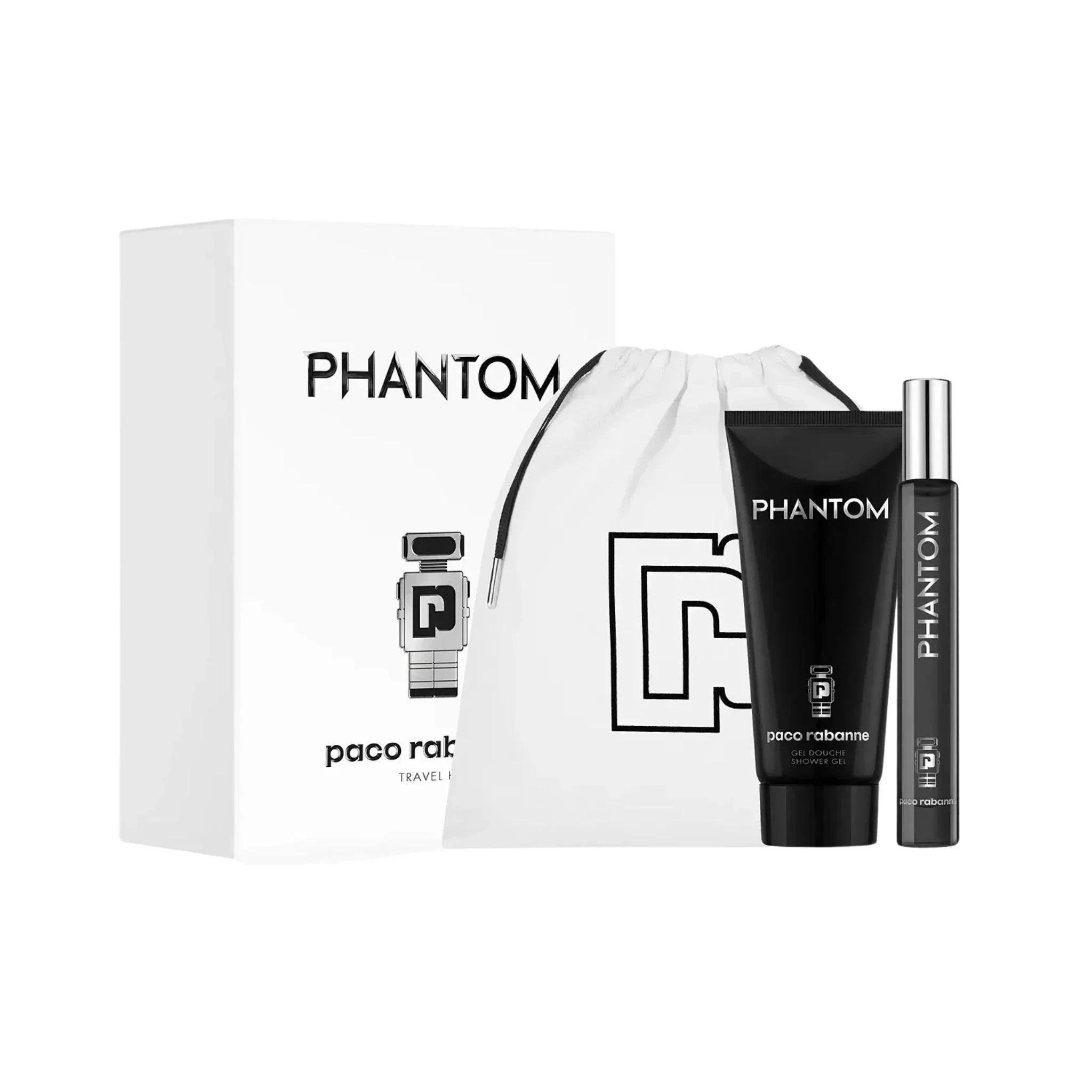 Подарочный набор для мужчин Paco Rabanne Phantom туалетная вода 10 мл и гель для душа 75 мл (375146) Подарочный набор для мужчин Paco Rabanne Phantom туалетная вода 10 мл и гель для душа 75 мл (375146)