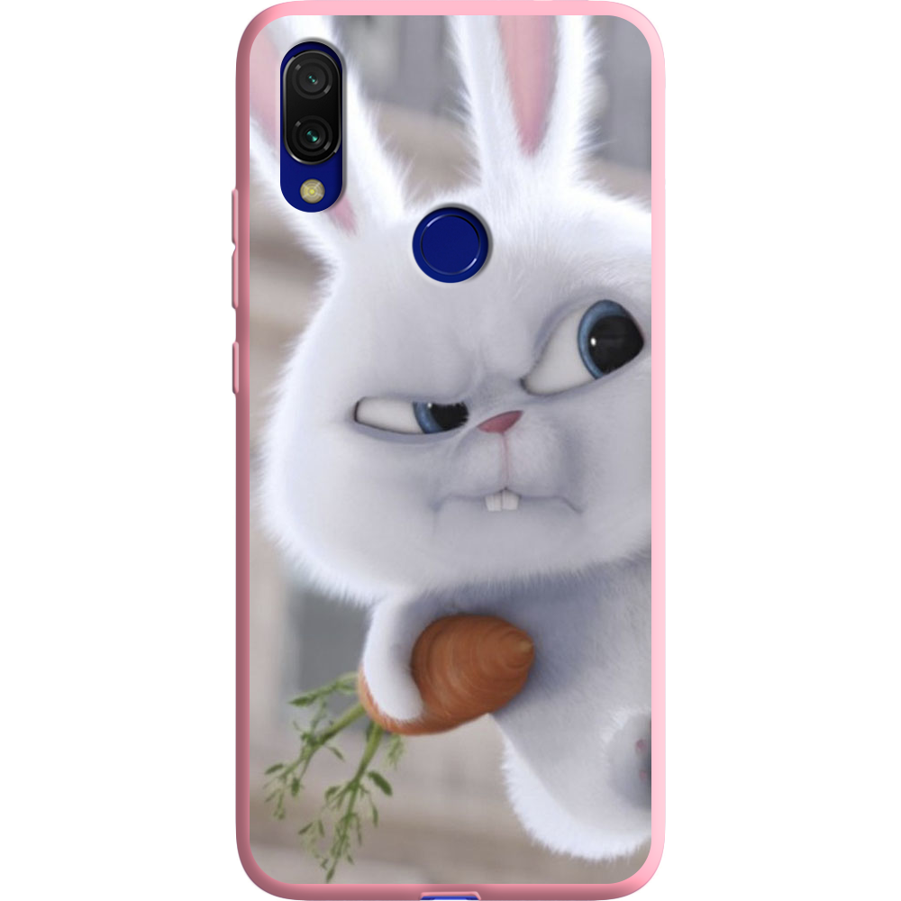 Чехол Boxface Xiaomi Redmi 7 Rabbit Snowball Розовый силикон (36506-up1116-37062)