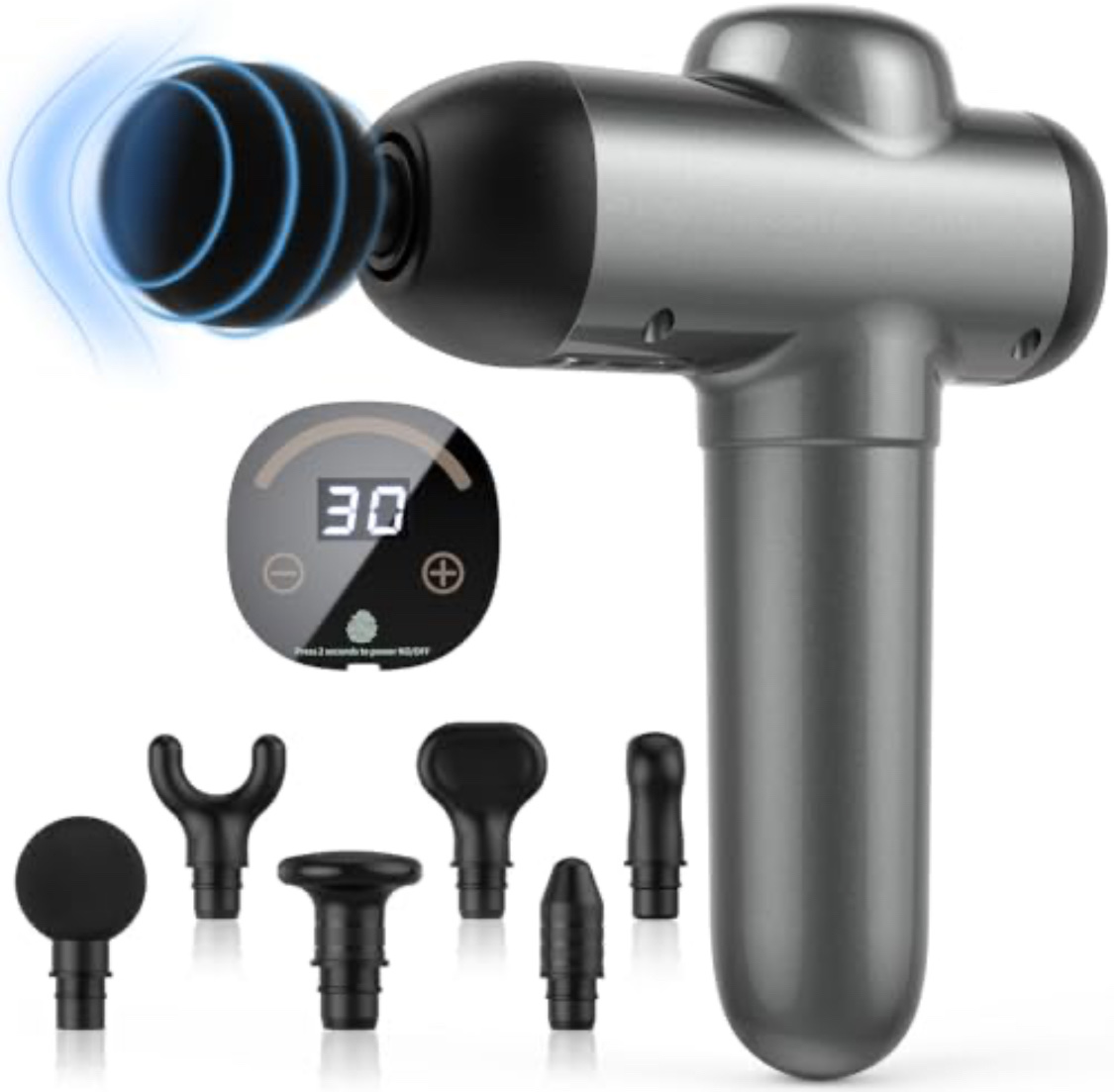 Пистолет для мышц Tyiaus массажный (B0CF98Q427) - фото 1 Пистолет для мышц Tyiaus массажный (B0CF98Q427) - фото 1