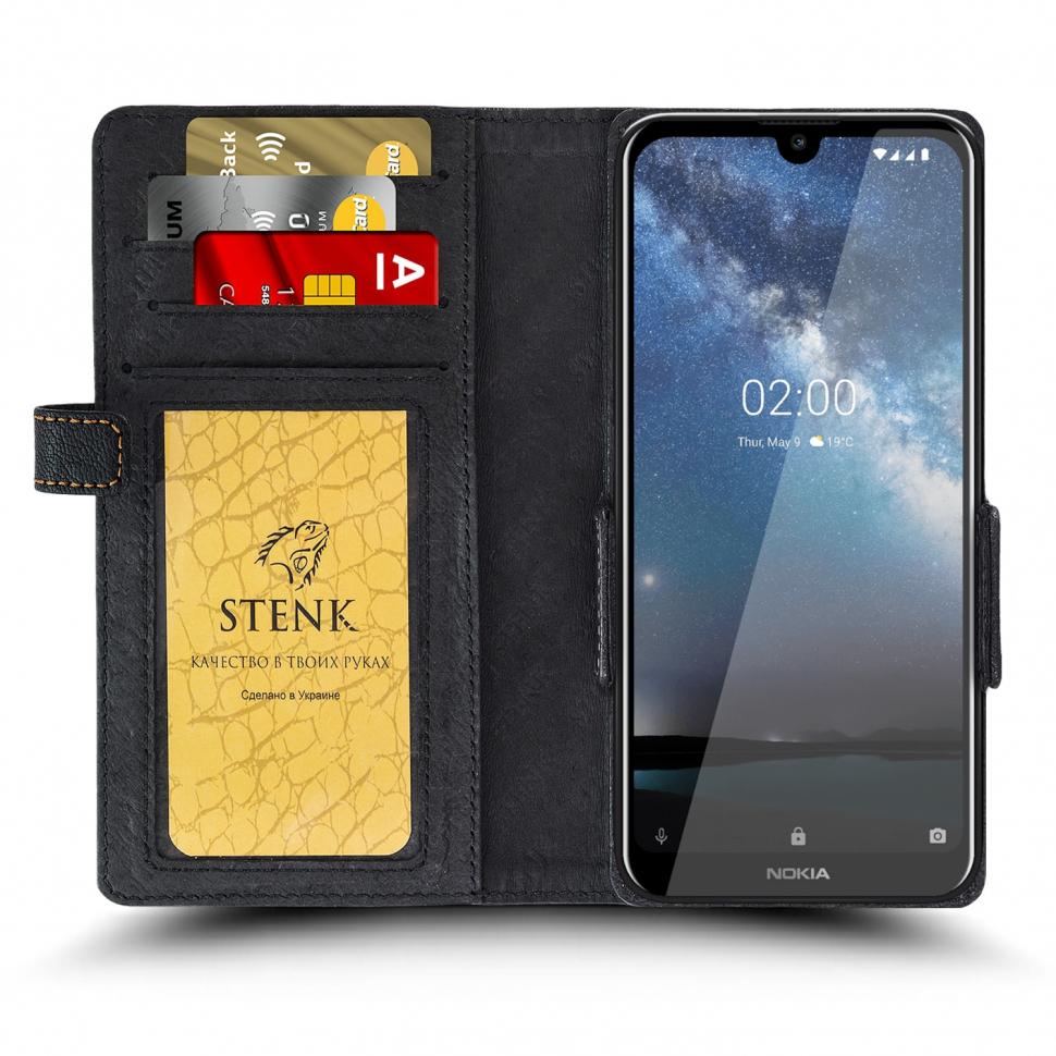 Чехол книжка Stenk Wallet для Nokia 2.2 Черный (67268)