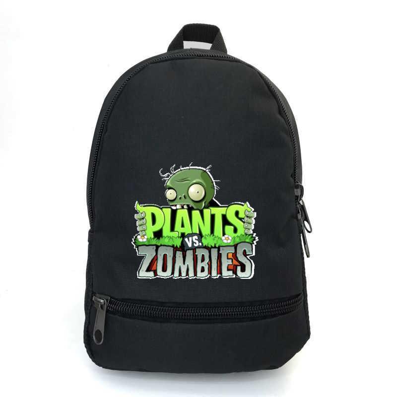 Школьный рюкзак School Bag BIG с принтом Plants vs Zombies-04 43х30х17 см 22 л Черный (2503131920)