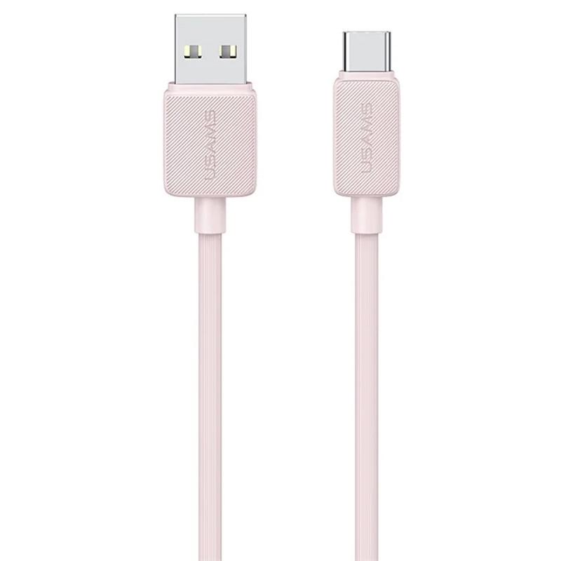 Дата-кабель Usams US-SJ688 USB to Type-C 3A KY Series 1 м Pink (00000070752_4)