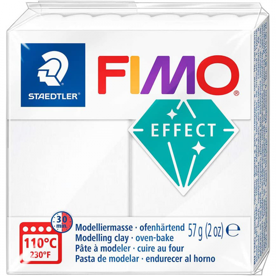 Глина полимерная Fimo Effect 57 г Прозрачный (8010-014)