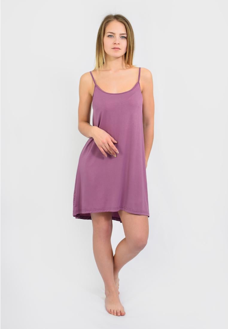 Сорочка ночная на брителях N.EL 998-93 M Лиловый - фото 2