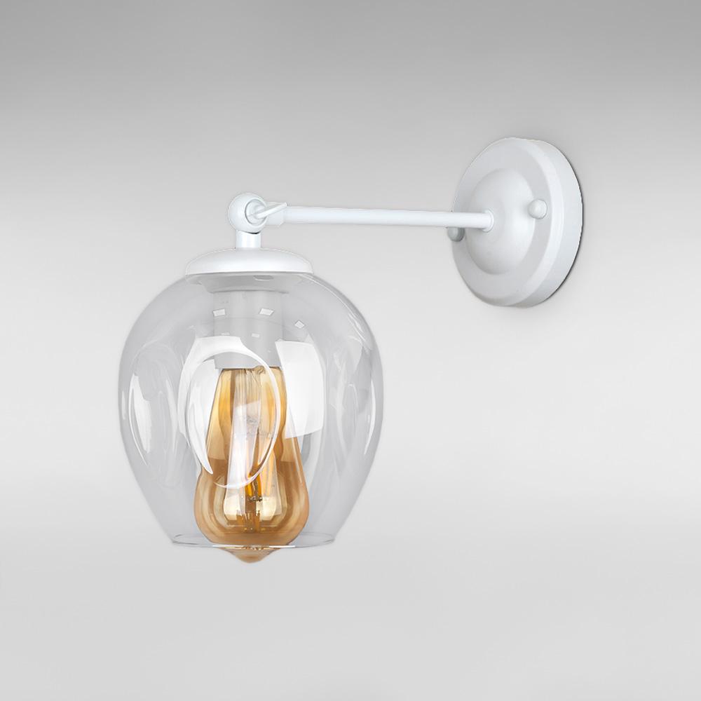 Світильник/бра настінний Light House LS-18142F-1 WH/CL Білий/Прозорий