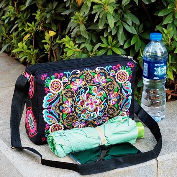 Женская сумка через плечо 3 отделения с молниями 27х18х8 см (C01076) - фото 6 Женская сумка через плечо 3 отделения с молниями 27х18х8 см (C01076) - фото 6