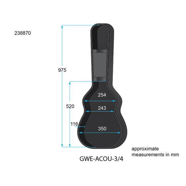 Кейс для гитары Gator GWE-Acou-3/4 Case - фото 4 Кейс для гитары Gator GWE-Acou-3/4 Case - фото 4