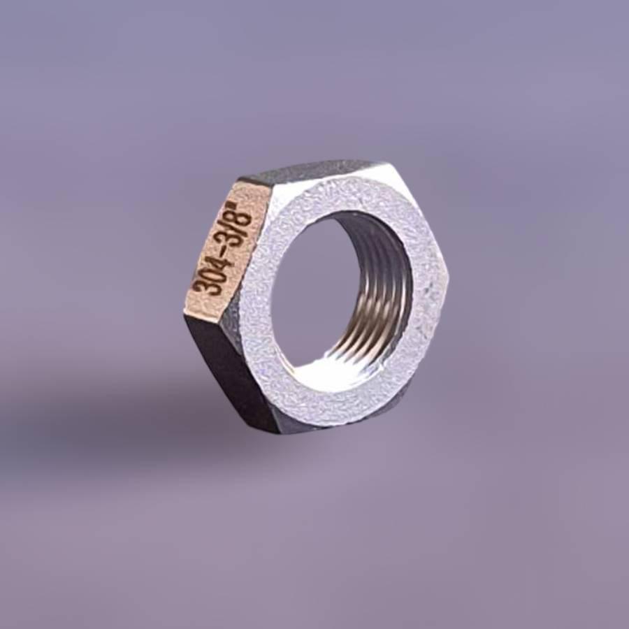 Контргайка різьбова шестигранна AISI304 BSPP DIN 431 ДСТУ 8969-75 нержавіюча сталь DN10 3/8" (29203140) - фото 2 Контргайка різьбова шестигранна AISI304 BSPP DIN 431 ДСТУ 8969-75 нержавіюча сталь DN10 3/8" (29203140) - фото 2