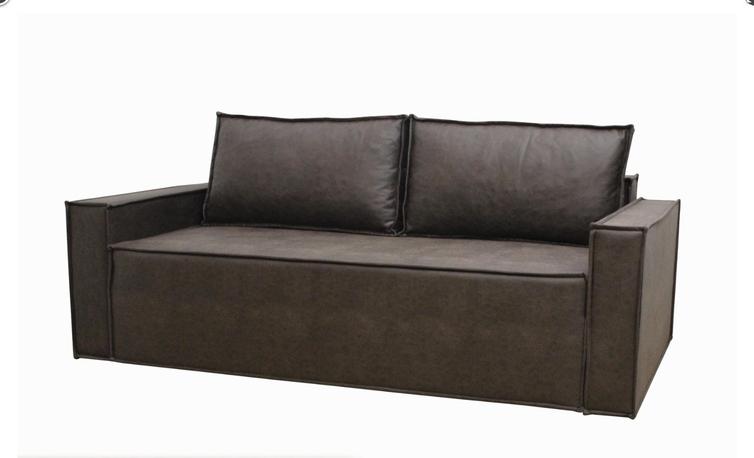 Диван Милтон Диван Плюс еврокнижка 235х103 см спальное место 1950х1450 мм Коричневый (30636118)