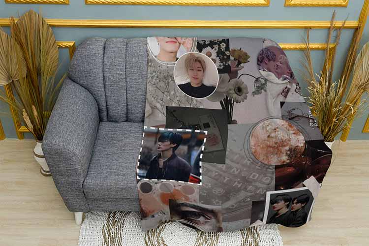 Плед Bangchan Cute collage Stray Kids плюш однослойный 135х150 см (113782) Плед Bangchan Cute collage Stray Kids плюш однослойный 135х150 см (113782)