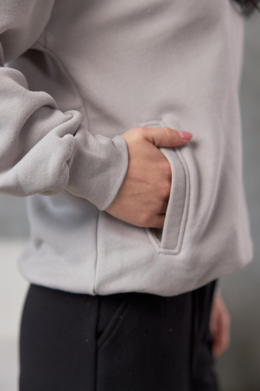 Худи женский М175.3 свет L Серый (841-1-62) - фото 2 Худи женский М175.3 свет L Серый (841-1-62) - фото 2