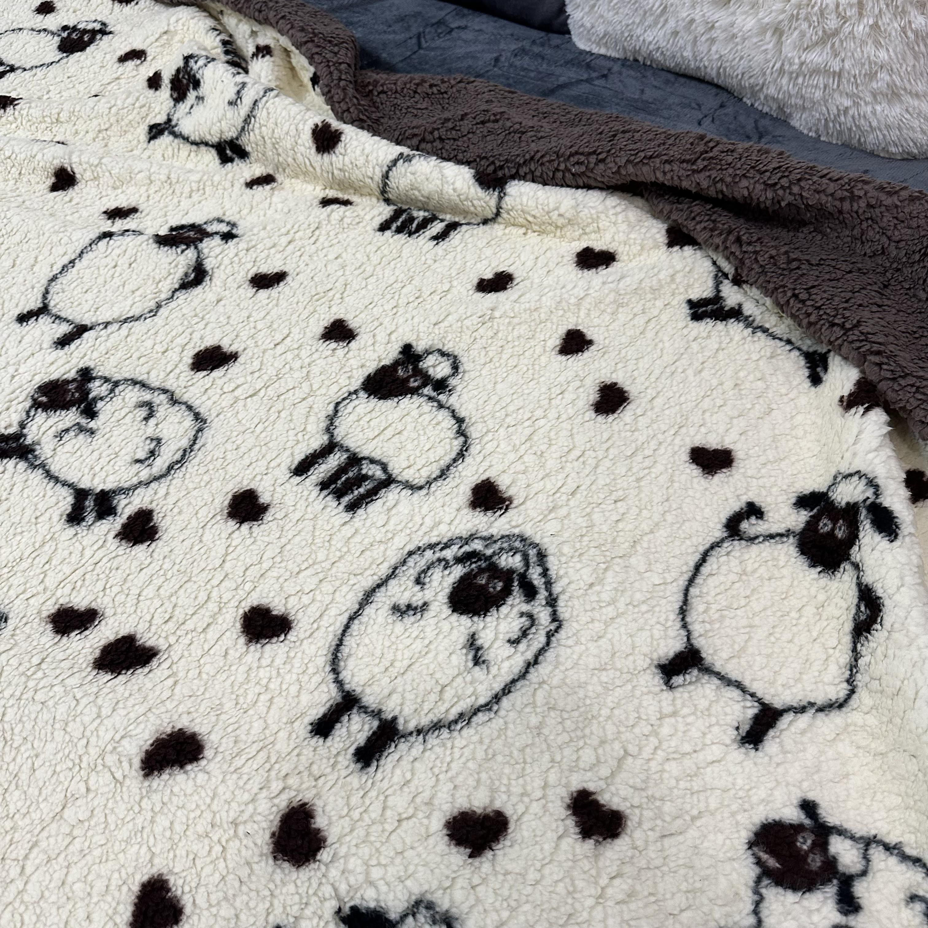 Плед-покрывало двустороннее с рисунком 150х210 см Бежевый (PL-1.5-2) - фото 6