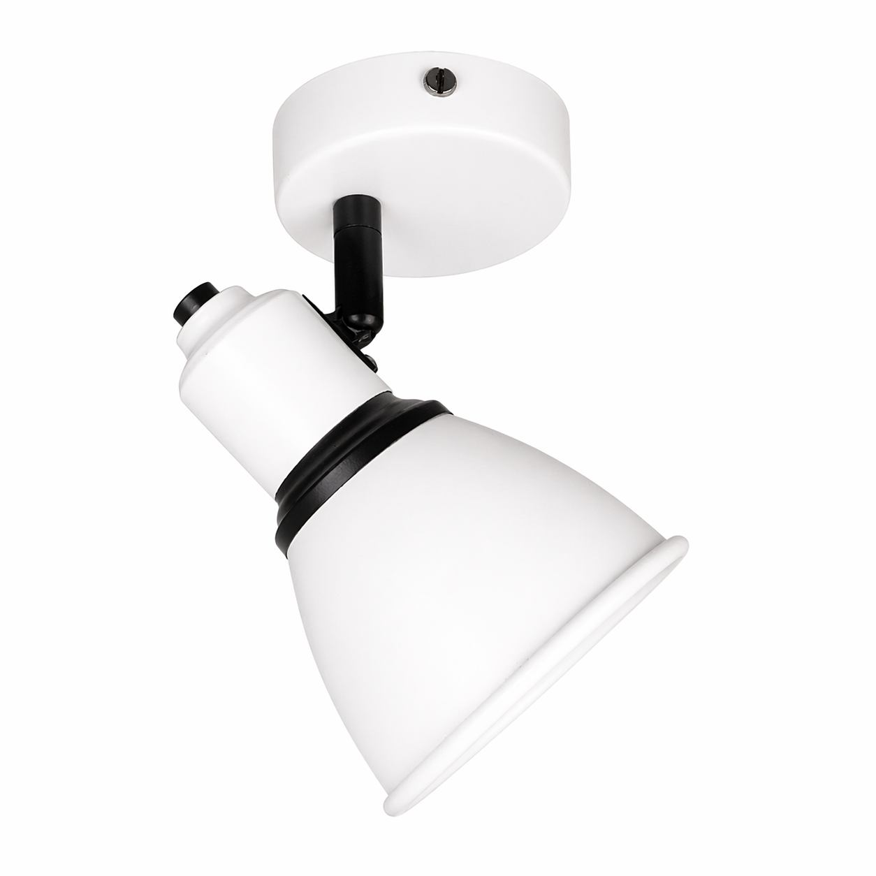Светильник поворотный белый с черным на сменную лампу E14 Sneha (99761651544/1)