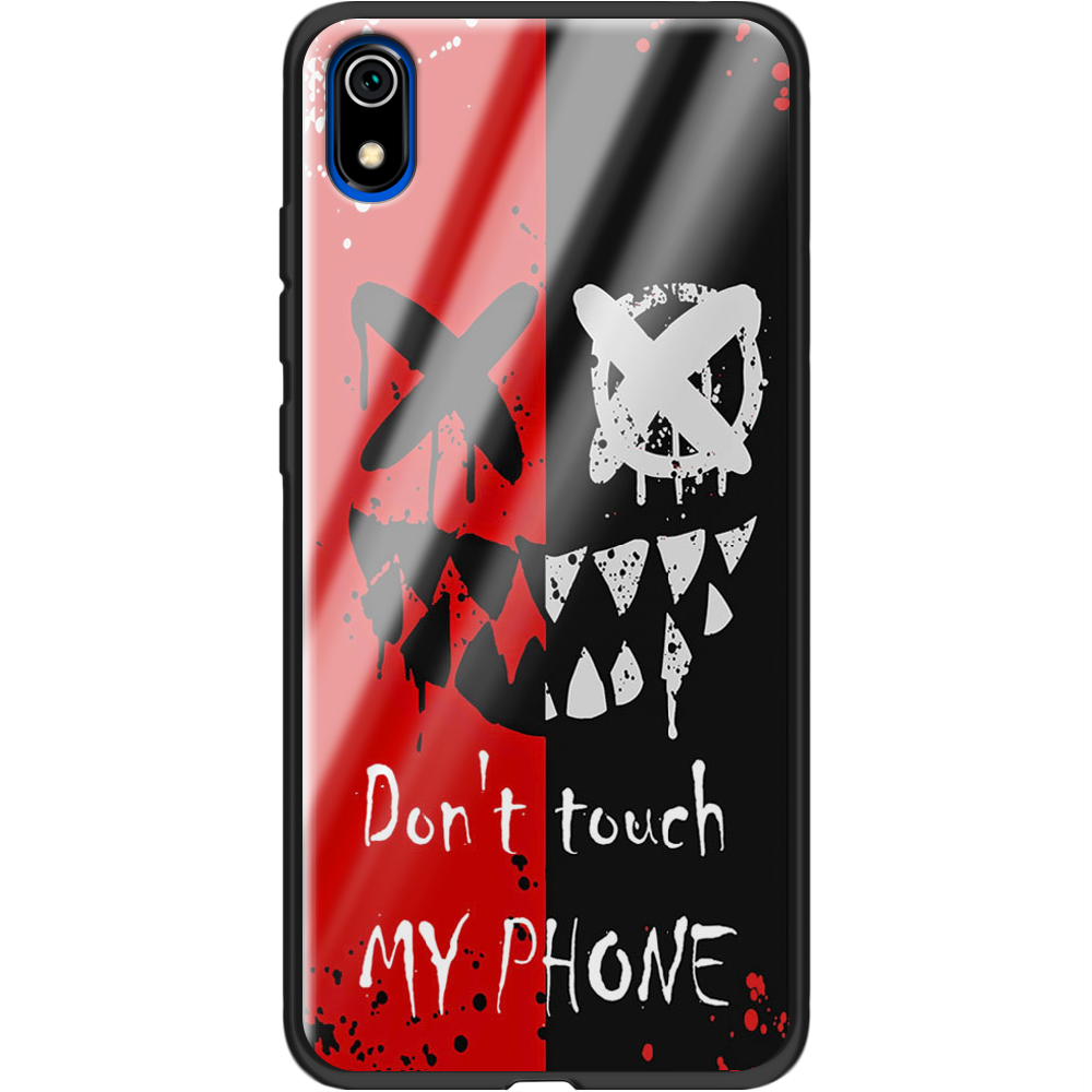 Чохол Boxface Xiaomi Redmi 7A Bad Smile Чорний силікон зі склом (37400-up2468-37746)