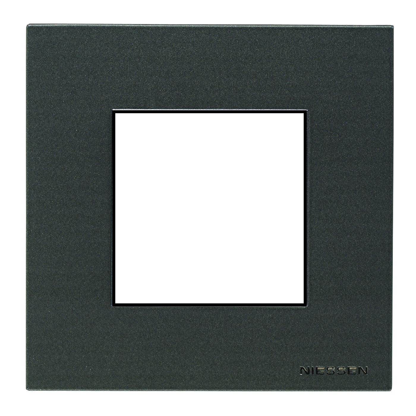 Рамка одноместная Zenit Антрацит (2CLA227100N1801) - фото 1