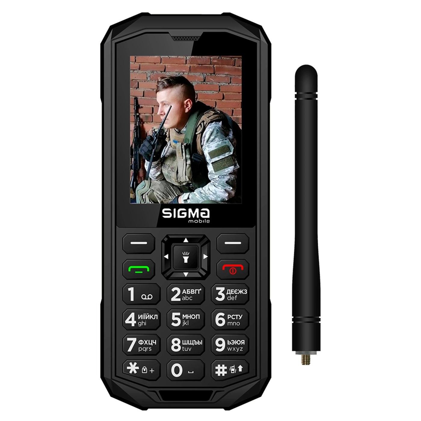 Мобільний телефон із функцією рації Sigma mobile X-treme PA68 Wave Dual Sim Black (4827798466612)