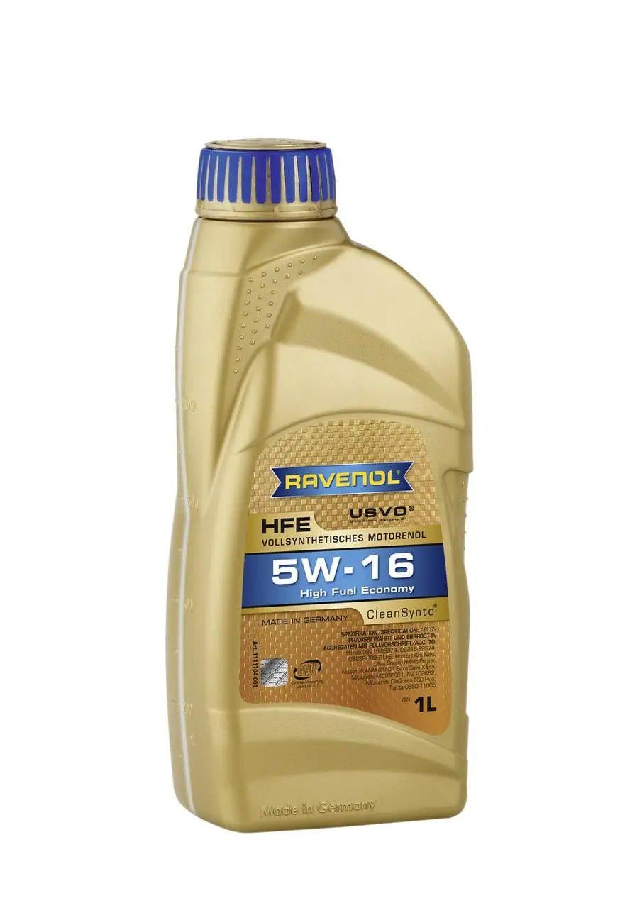 Моторное масло RAVENOL High Fuel Economy HFE SAE 5W-16 для гибридов и бензиновых 1 л (1111104-001)