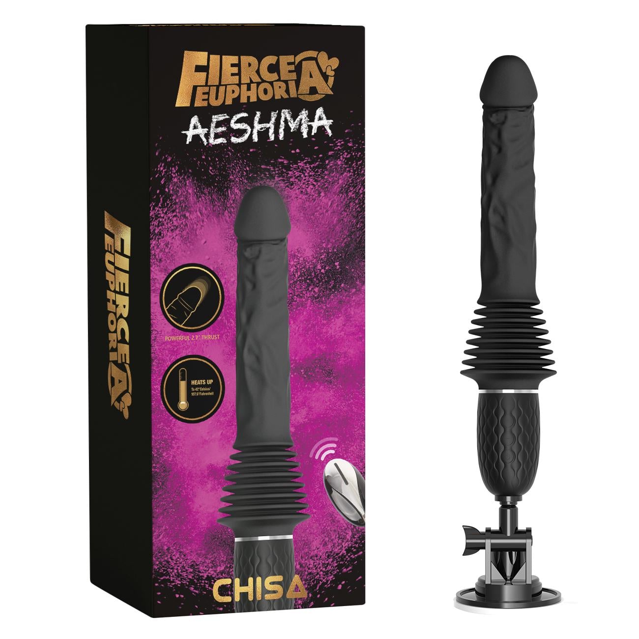 Вибратор на мощной присоске Fierce Euphoria Aeshma (1000063484)