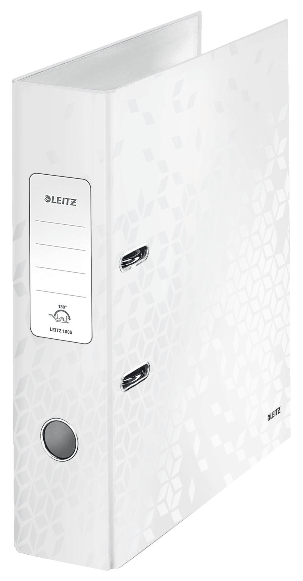 Папка-реєстратор Leitz Wow А4 80 мм Білий металік (1005-00-01)