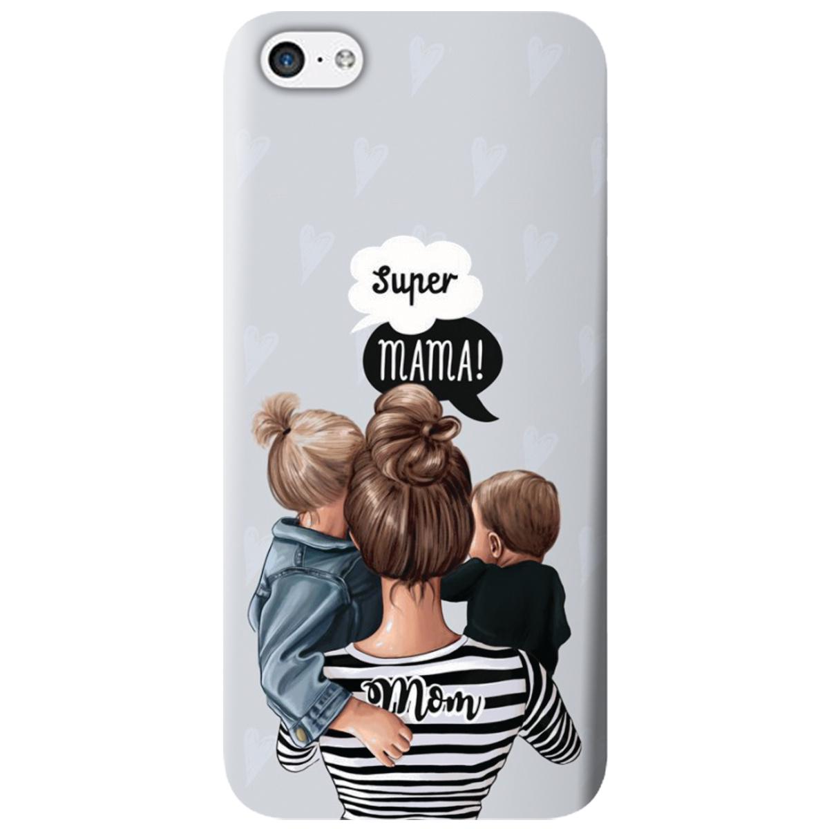 ? Силиконовый чехол Zorrov для Apple iPhone 5C - Super Mama  (08510040264118319) • Купить в Киеве, Украине • Лучшая цена в Эпицентр