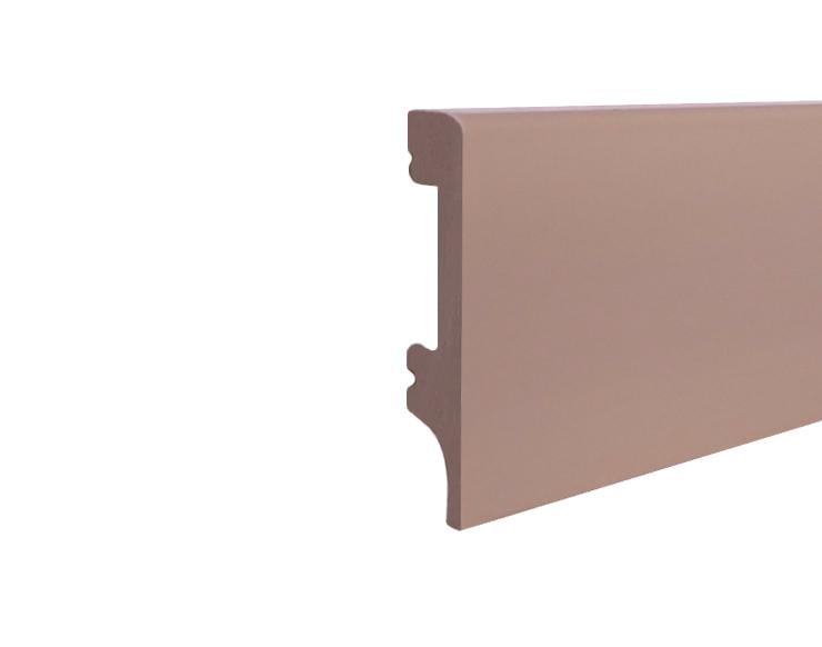 Плинтус дюрополимерный 15х80 мм Серо-кофейный (8015Р-011-705)