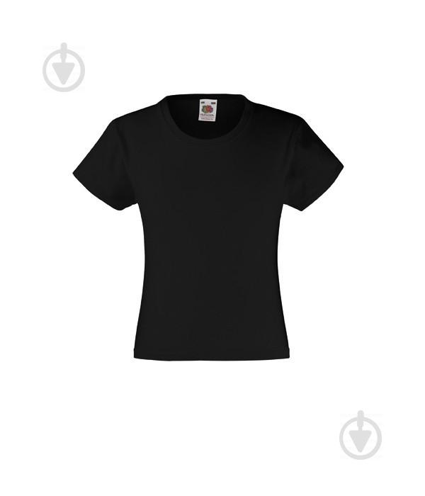 Футболка Fruit of the Loom Valueweight 116 см Черный (061005036116)
