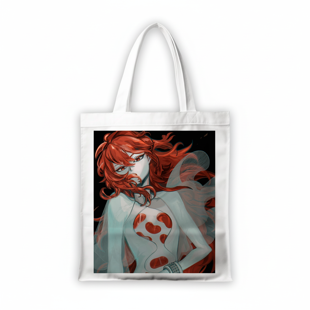 Сумка-шопер Land of the Lustrous Подпараджье из габардина Белый (26785)