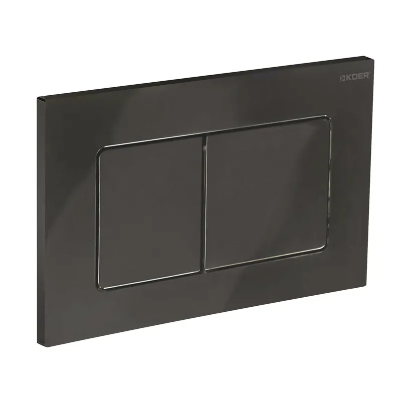 Панель смыва KOER KT-0602-16 пластиковая кнопка квадратная Черный (KR5182)