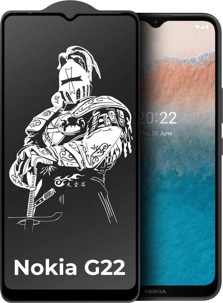 Стекло защитное King Fire Nokia G22 Full Glue Black (31215)