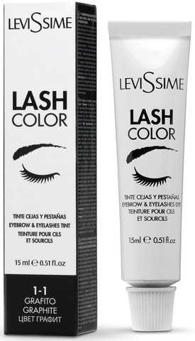 Фарба для брів і вій LeviSsime LashColor 15 мл 1-1 Graphite (8435054645266)