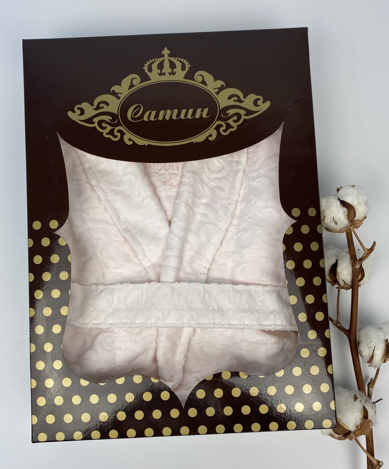 Халат женский Maison D'or Vosmod в коробке L Salmon (CN19286)