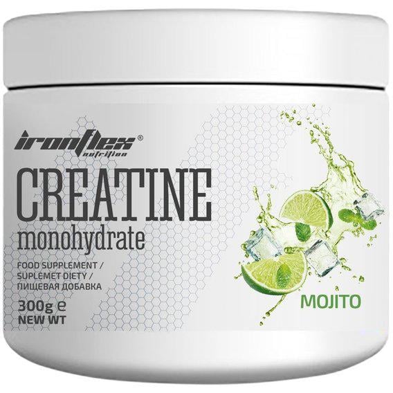 Креатин моногидрат IronFlex Creatine Monohydrate 300 г 120 порций Mojito