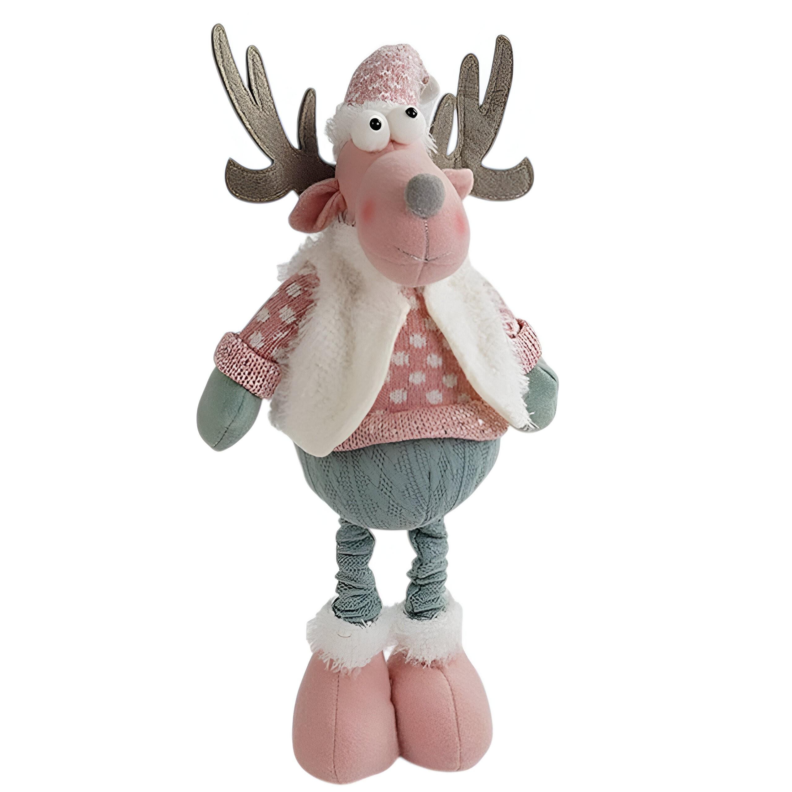 Іграшка новорічна D 35043-2 з телескопічними ногами висота 40-64 см (30830851)