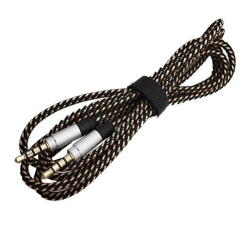 Кабель Kingda B00658 Audio TRRS 3,5 мм M/M капроновая оплетка 1,5 м (574983)