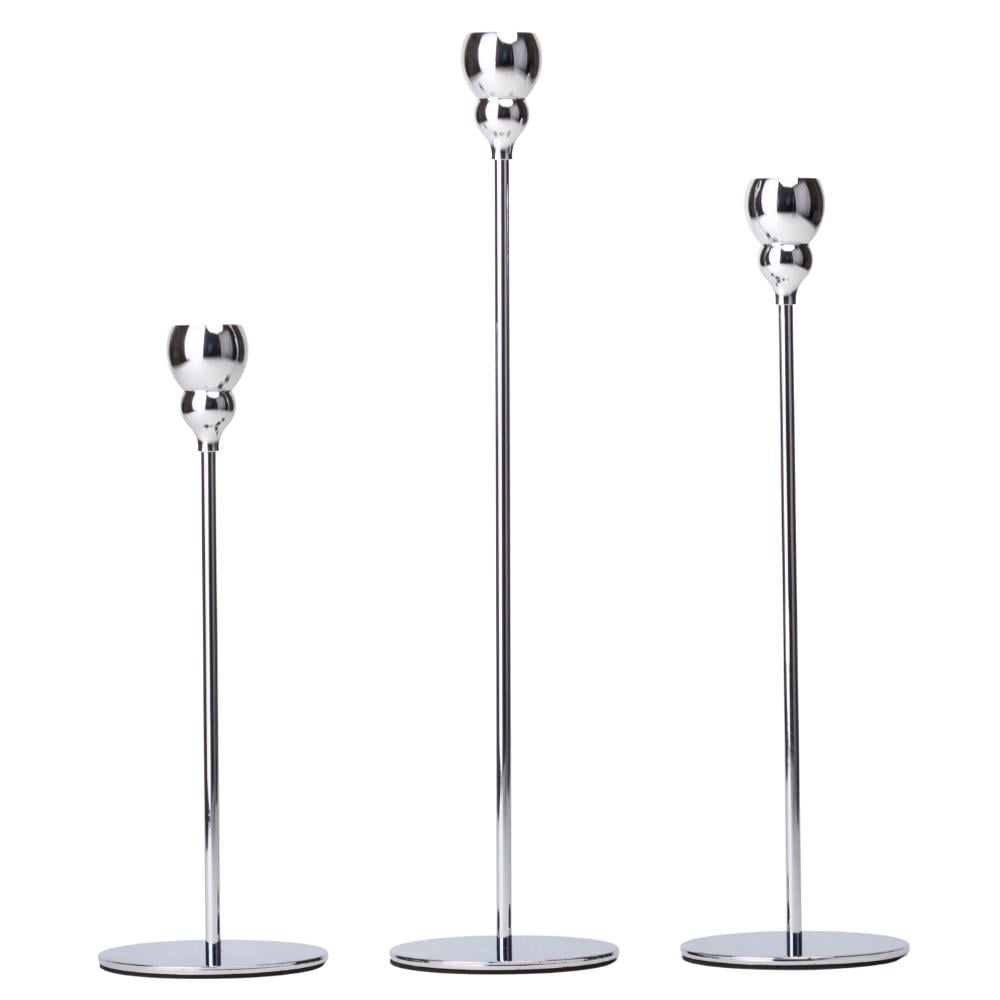 Набор подсвечников Elisey Симфония 32х27х22 см 3 шт. Серебряный (99-81-9137-004) - фото 1