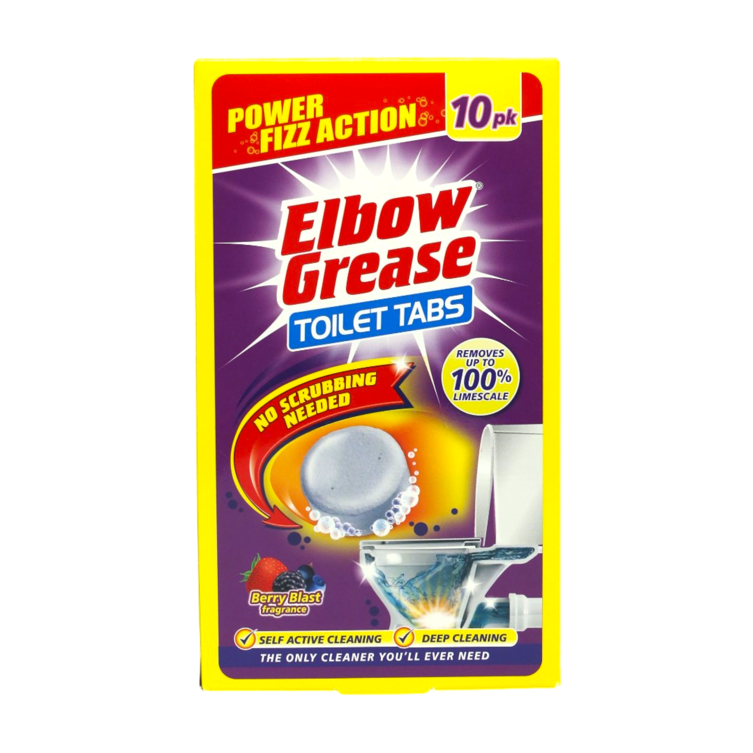 Таблетки для чистки унитаза Elbow Grease Ягодный взрыв 10x30 г (НФ-00008915)