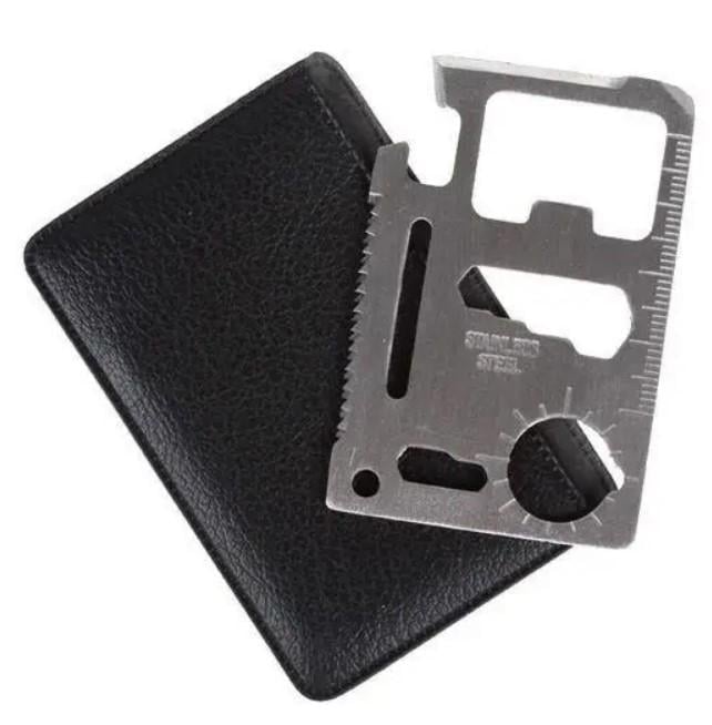 Мультитул універсальний з нержавіючої сталі у вигляді кредитної картки (2104618610) - фото 13 Мультитул універсальний з нержавіючої сталі у вигляді кредитної картки (2104618610) - фото 13