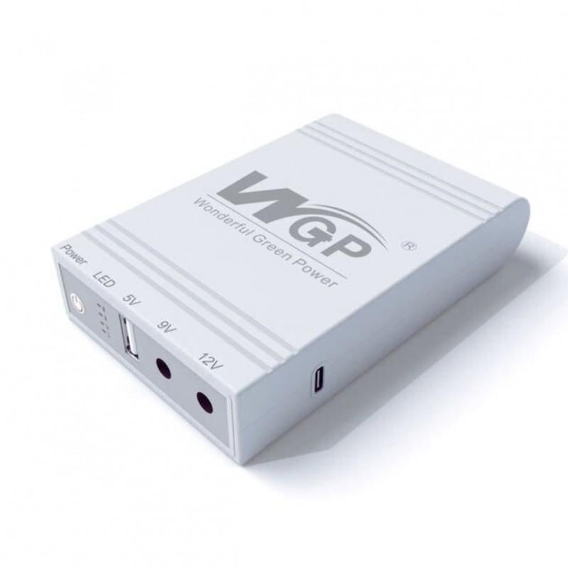 Повербанк для роутеров WGP 10400 Mah White USB/DC 5V/9V/12V - фото 1