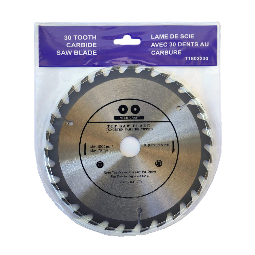 Диск пиляльний INTER - CRAFT 60T з напайками 180x22 мм (54315) - фото 2 Диск пиляльний INTER - CRAFT 60T з напайками 180x22 мм (54315) - фото 2