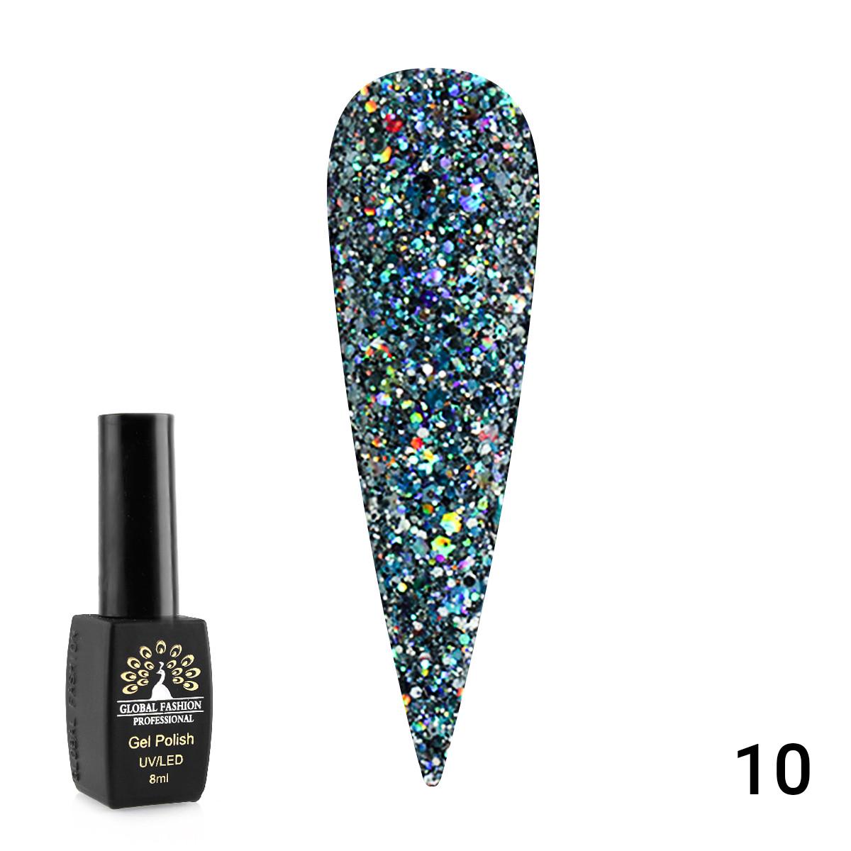 Гель-лак Diamond Ball Global Fashion № 10 8 мл Гель-лак Diamond Ball Global Fashion № 10 8 мл