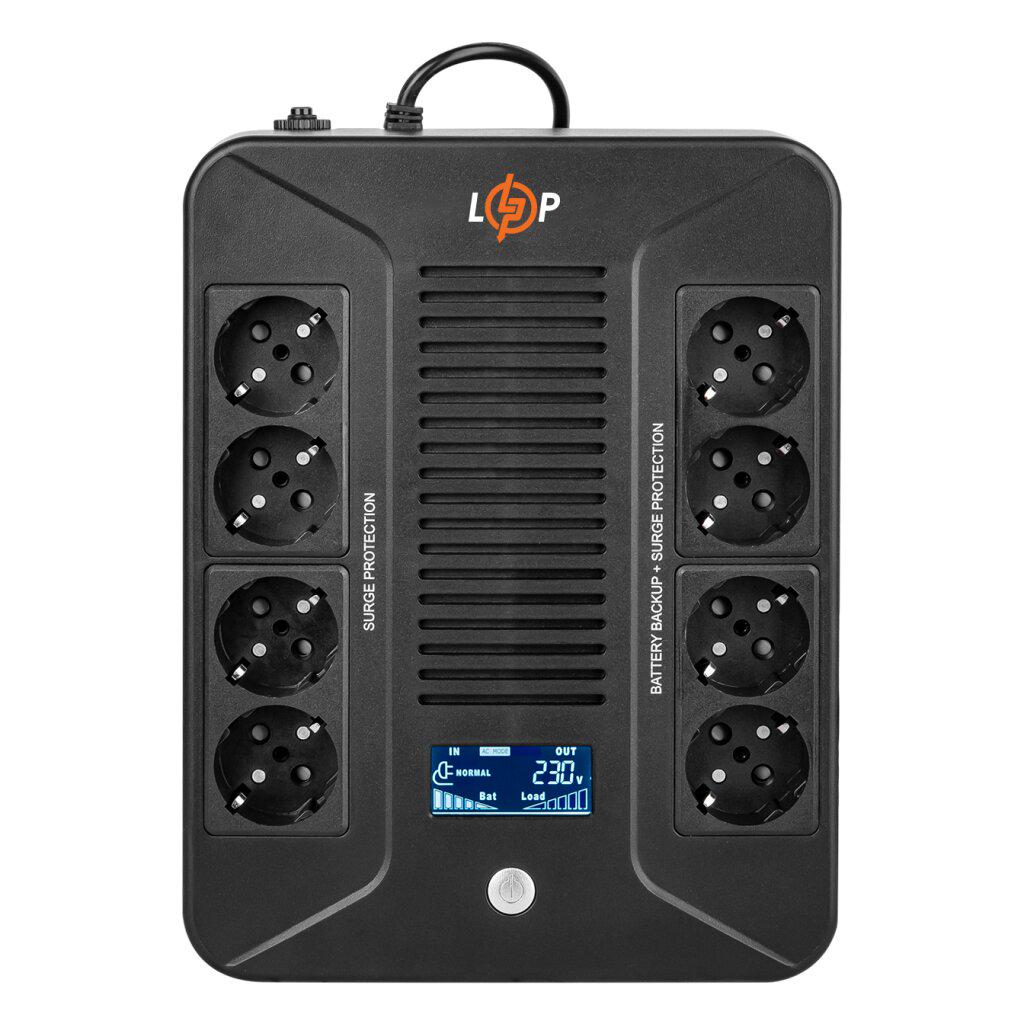 Источник бесперебойного LogicPower LP-600VA-8PS/600VA/360 Вт (29472890)