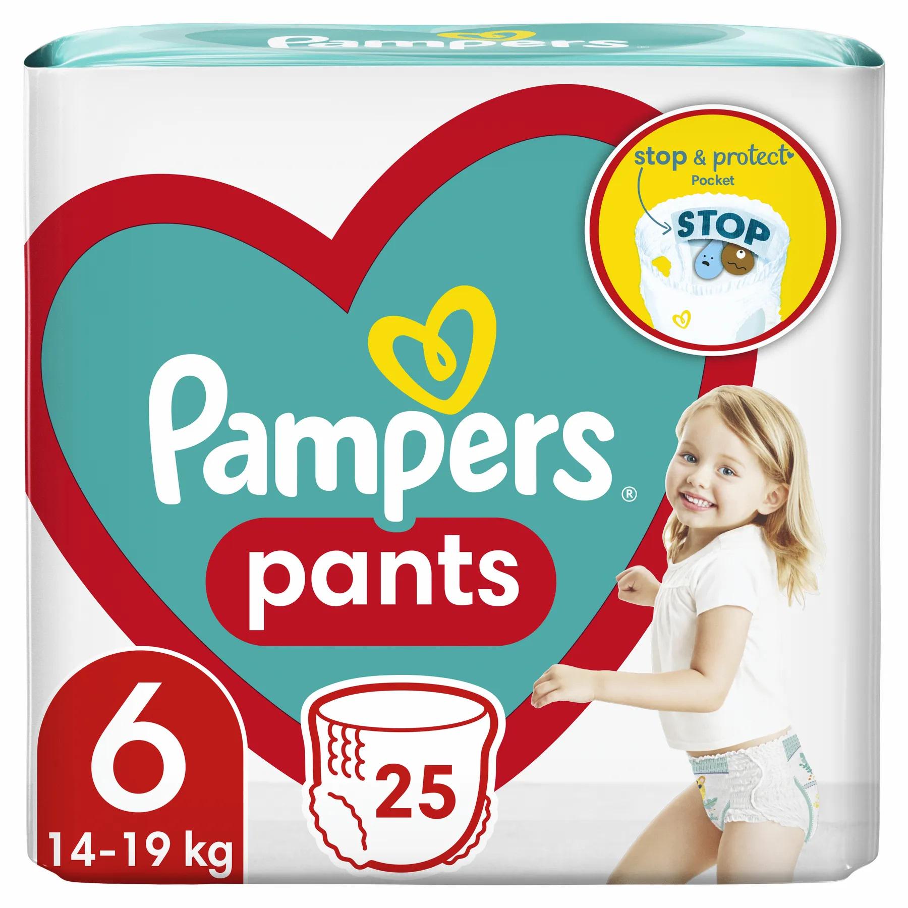 Підгузки-трусики Pampers Pants Розмір 6 Extra Large 13-18 кг 25 шт. (9506) - фото 1