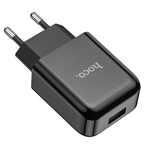 Зарядний пристрій Hoco N2 Micro 1хUSB 2,1A micro-USB Black (3901) - фото 3