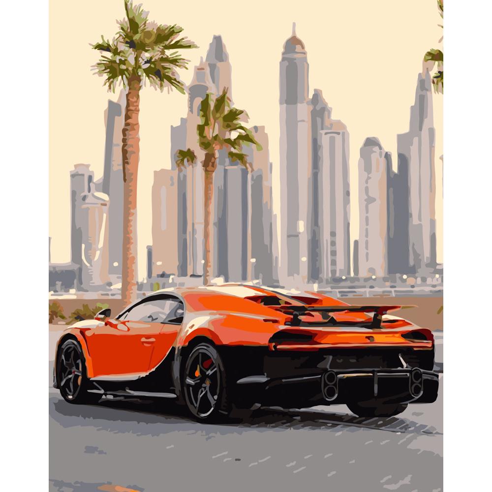 Картина по номерам Strateg Премиум Ламба в Дубае 40х50 см (GS469)