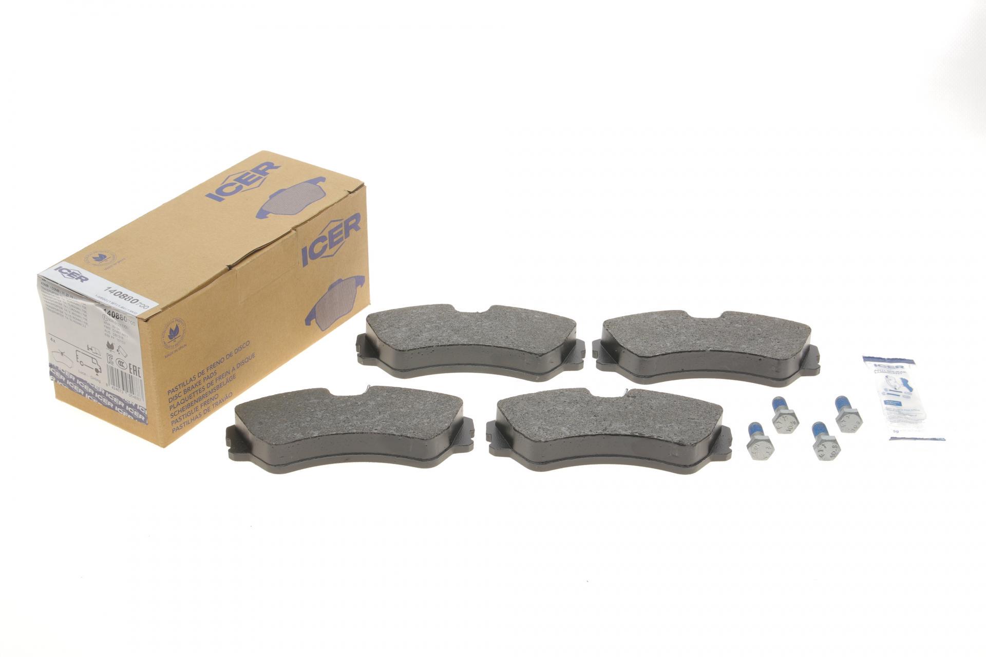 Колодки тормозные передние ICER 140880-700 VW T4 90-03