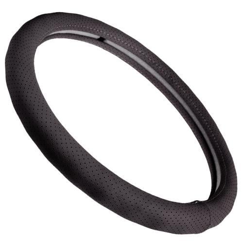 Чехол на руль VLOD-L975H БО перфорированный кожа M Black (92278)