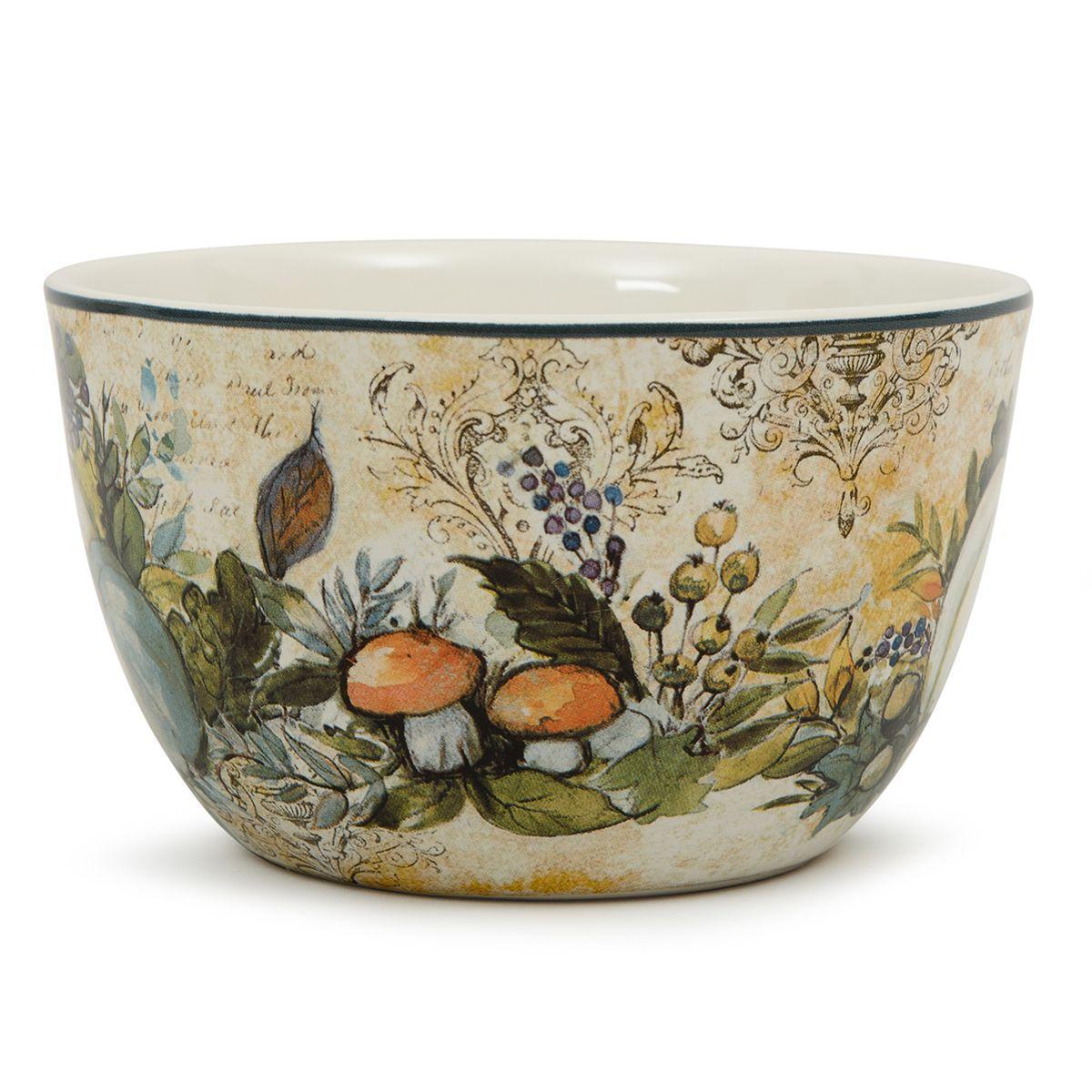 Набір піал Certified International із малюнком Гарбузів Щедрий урожай 13,3 см/4 шт. Бежевий (12528-set) - фото 6