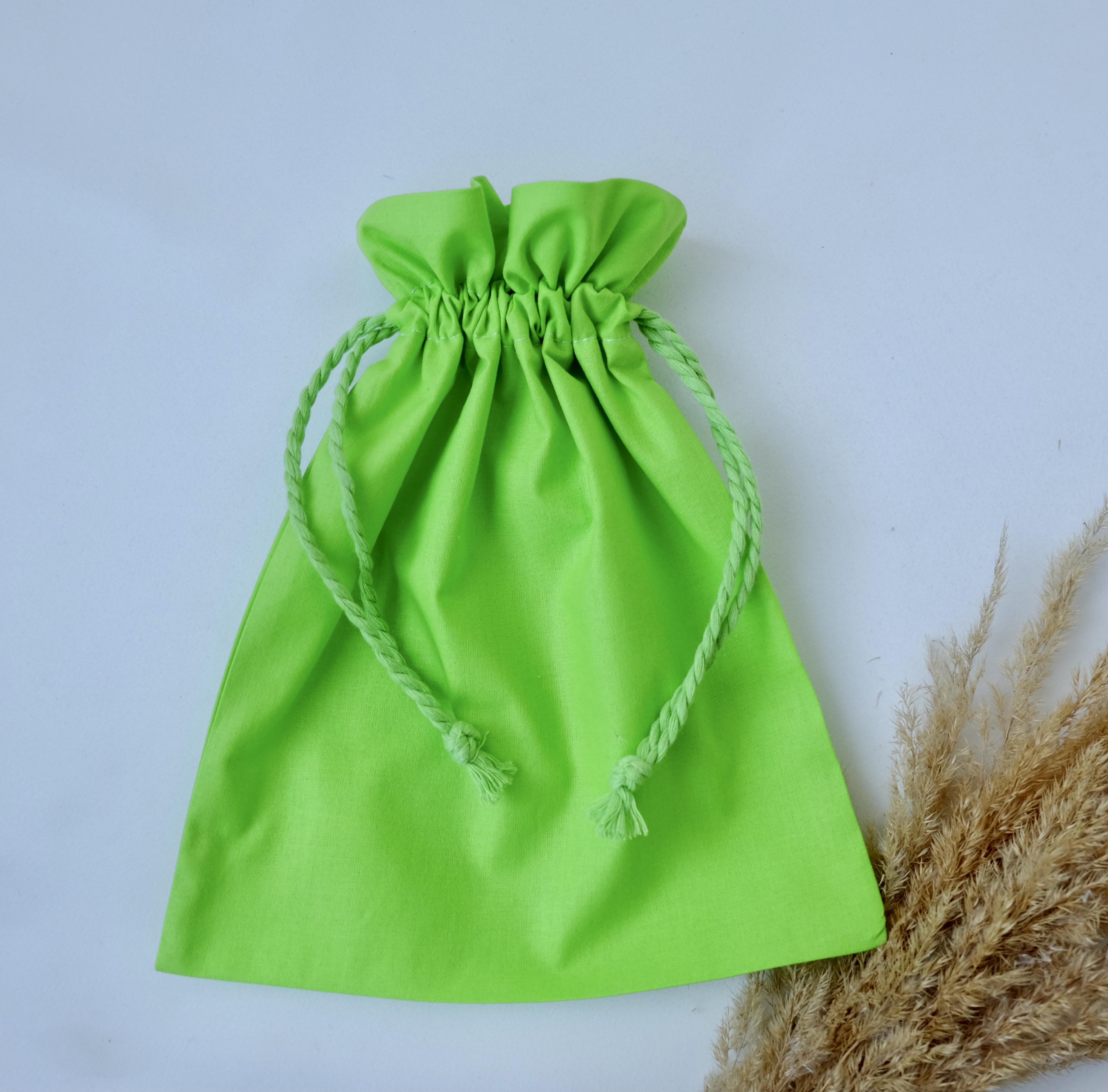 Мішок текстильний для подарунків 25х20 см Салатовий (29186730) - фото 3 Мішок текстильний для подарунків 25х20 см Салатовий (29186730) - фото 3