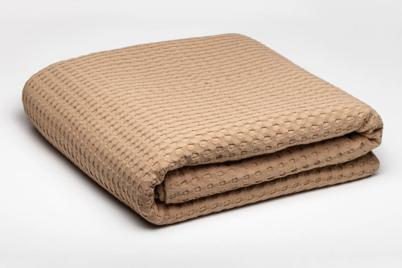 Плед вафельный HYGG семейный 230х250 см Бежевый (311176) - фото 1 Плед вафельный HYGG семейный 230х250 см Бежевый (311176) - фото 1