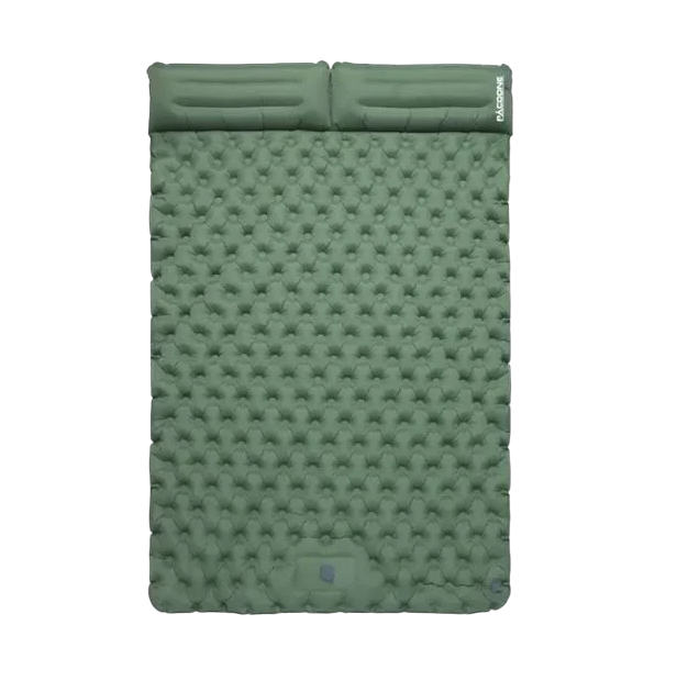 Коврик надувной двуспальный Pacoone со встроенным насосом для кемпинга и путешествий Зеленый (021873)